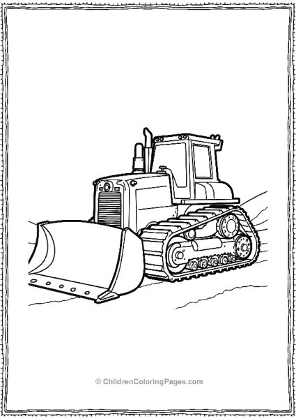 Bulldozer Used In To Construct Early Highways Free PDF Printable