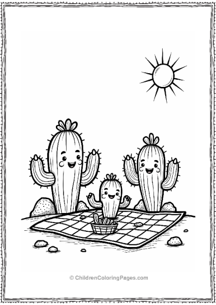 Cactus Family Picnic In The Desert Free PDF Printable