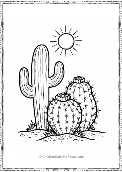 Cactus Family Under The Sun Free PDF Printable