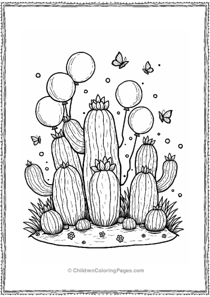 Cactus Garden Party Celebration Free PDF Printable