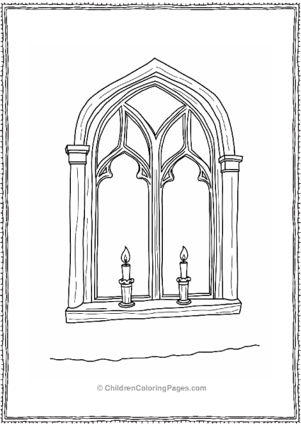 Candlelit Castle Windows Free PDF Printable