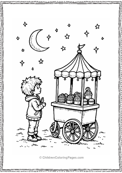 Candy Cart Under The Stars Free PDF Printable