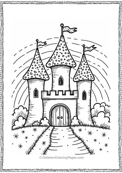 Candy Castle Turrets In Candyland Free PDF Printable