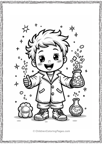 Candy Crystals In A Scientist’s Beaker Free PDF Printable