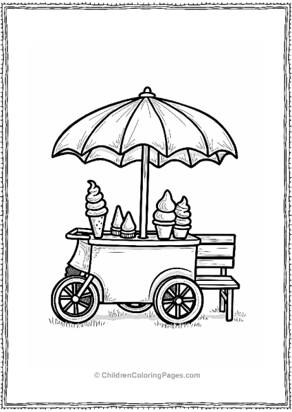 Candy Ice Cream Cart Delight Free PDF Printable