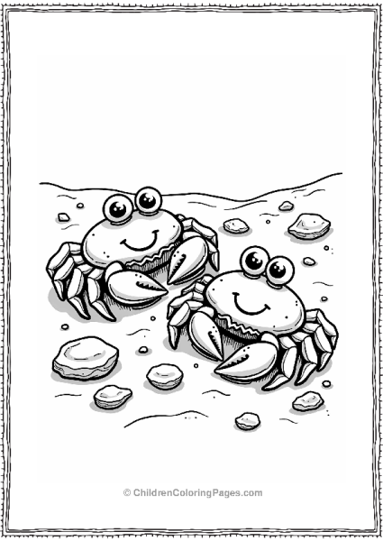 Candy Jellybean Crabs On The Beach Free PDF Printable