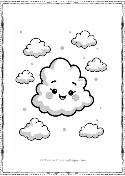 Candy Marshmallow Cloud Creature Free PDF Printable