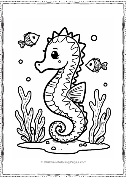 Candy Marshmallow Sea Horse Free PDF Printable