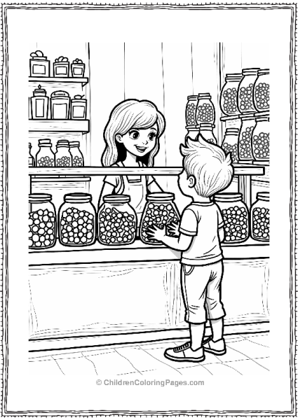 Candy Shop Selection Free PDF Printable