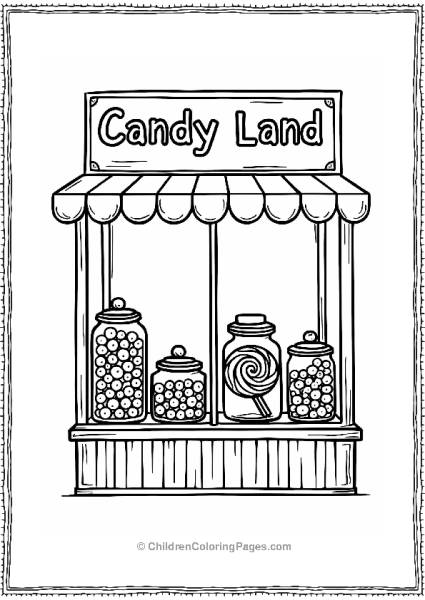 Candy Shop Window Display Free PDF Printable