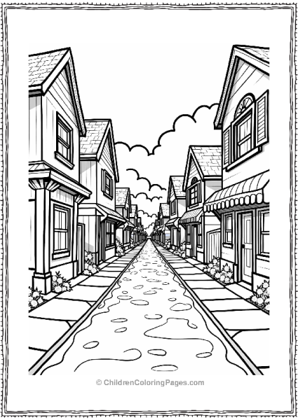 Candyland Bubblegum Boulevard Scene Free PDF Printable