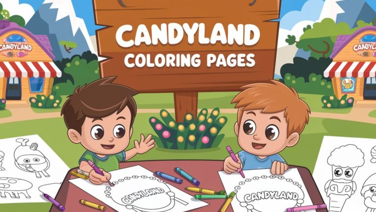 Candyland Coloring Pages