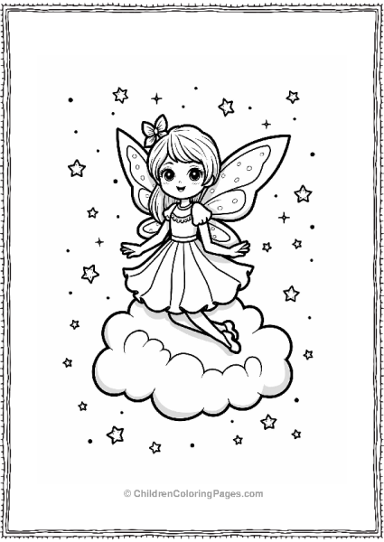 Candyland Fairy On A Cotton Candy Cloud Free PDF Printable