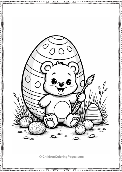 Candyland Gummy Bear Painting A Candy Egg Free PDF Printable