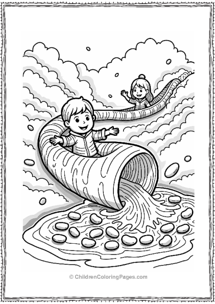 Candyland Licorice Log Flume Ride Free PDF Printable