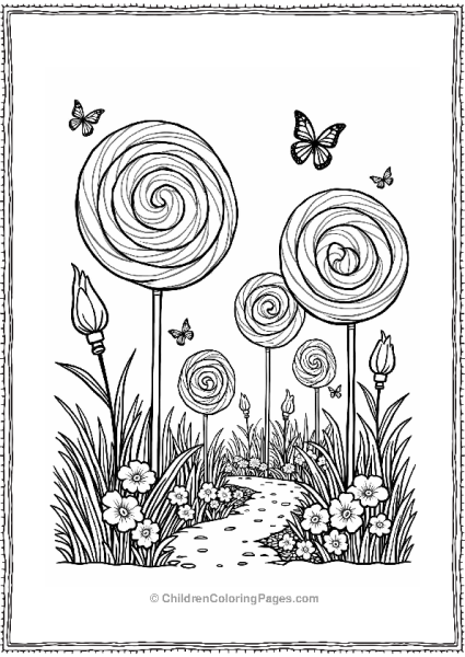 Candyland Lollipop Garden Free PDF Printable