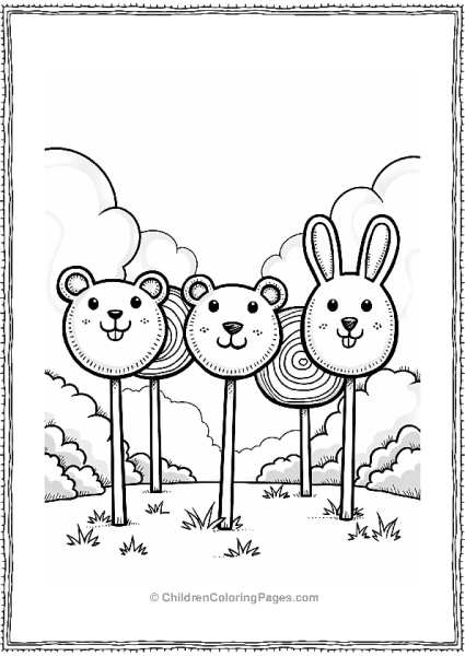 Candyland Lollipops In Lollipop Forest Free PDF Printable