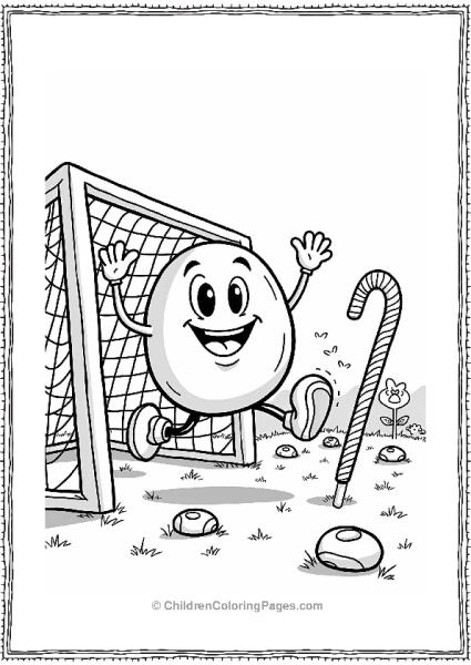 Candyland Soccer With Gumdrop Character Free PDF Printable