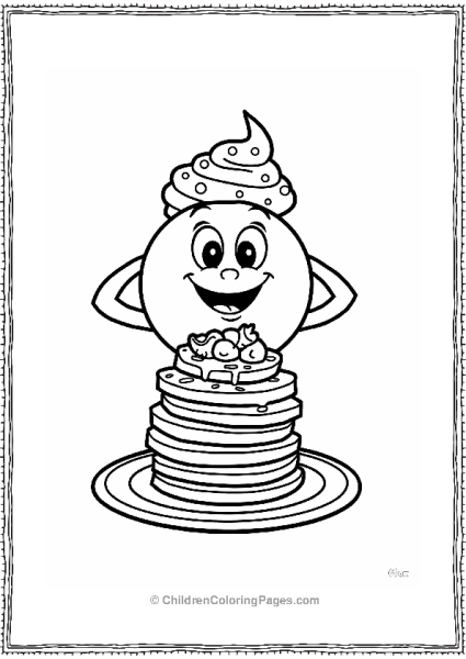 Cartoon Character Pancake Stack Free PDF Printable