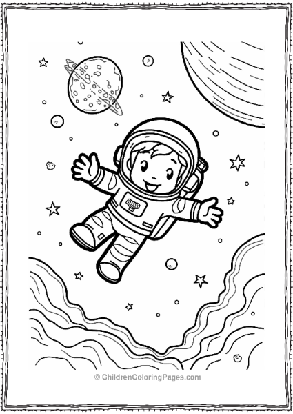 Cartoon Network Astronaut In Space Free PDF Printable