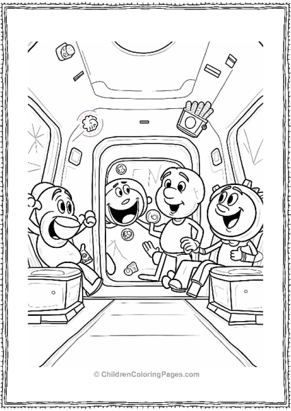 Cartoon Network Characters In Zero Gravity Free PDF Printable