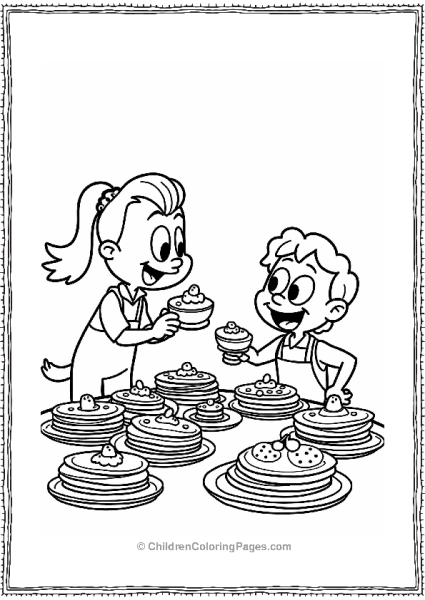 Cartoon Network Characters Pancake Party Free PDF Printable