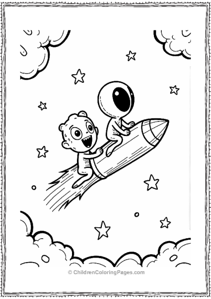 Cartoon Network Characters Riding A Comet Free PDF Printable