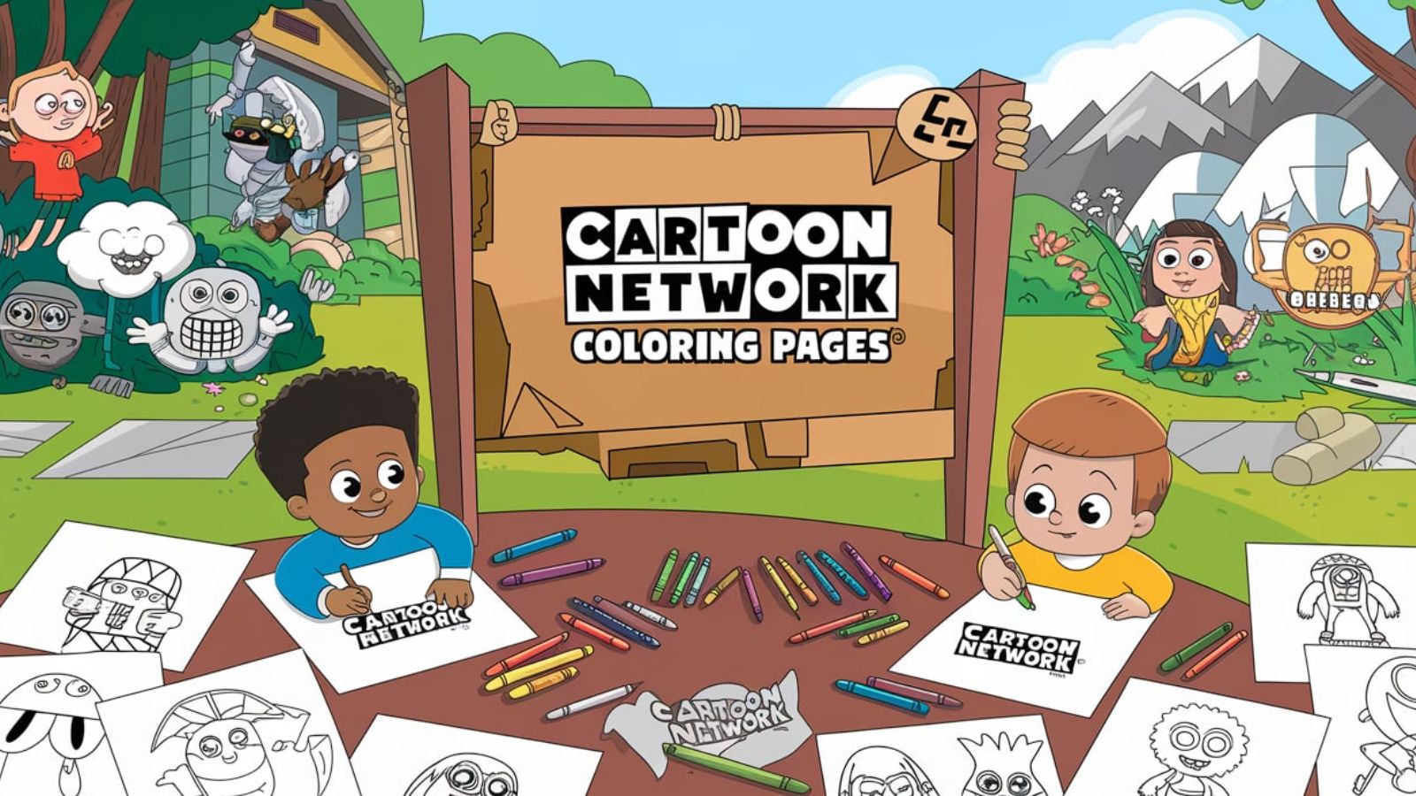 Cartoon Network Coloring Pages – Download Free PDFs For Kids🦸‍♂️🎭🌈📺