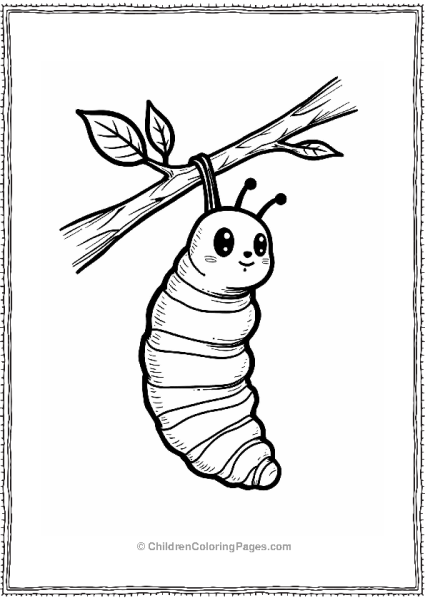 Caterpillar In A Cocoon Free PDF Printable