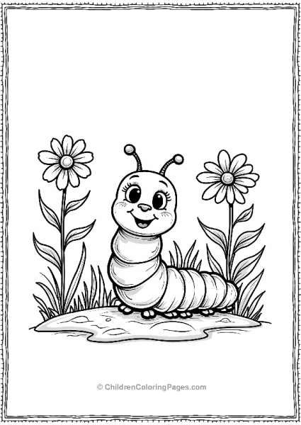 Caterpillar In A Garden Free PDF Printable