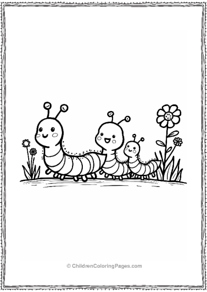 Caterpillar Parade With Friends Free PDF Printable