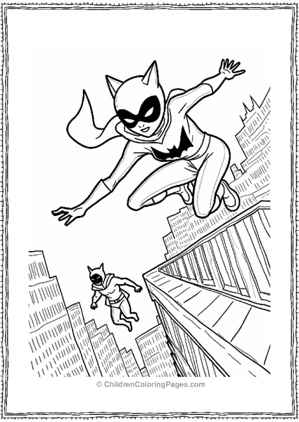 Catwoman Confronts The Shadow Thief Free PDF Printable