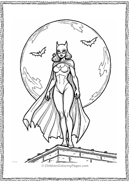 Catwoman Under The Full Moon Free PDF Printable