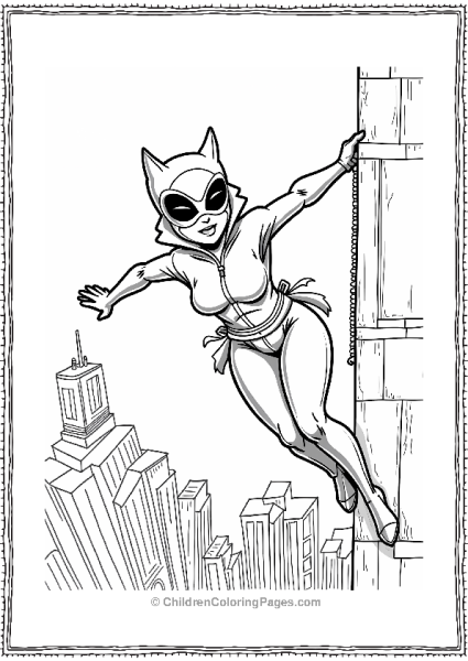 Catwoman’s Escape In The City Free PDF Printable