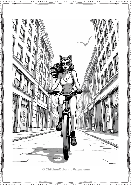 Catwoman’s Urban Bike Ride Free PDF Printable