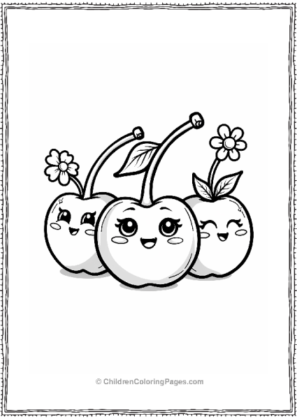 Charming Cherry Family Characters Free PDF Printable