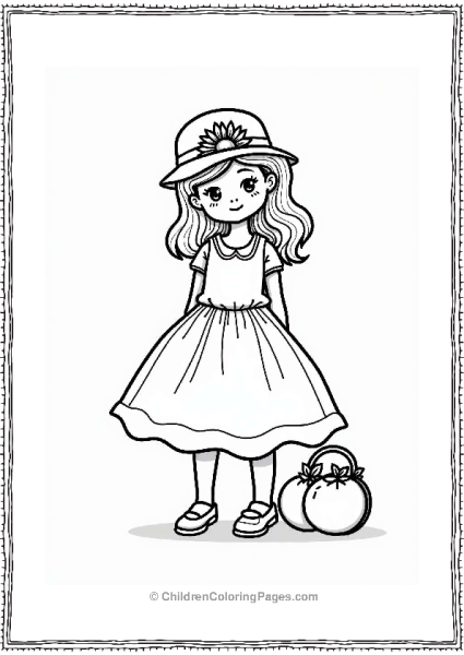 Charming Visor And Fruit Handbag Free PDF Printable