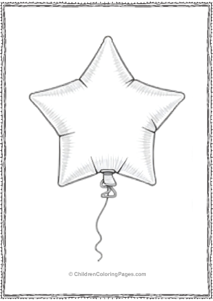 Checkerboard Balloon Star Free PDF Printable