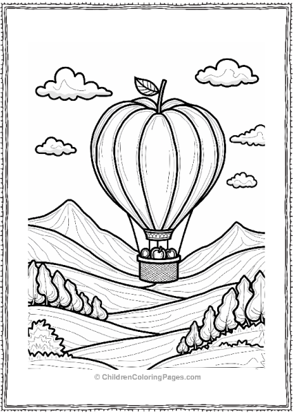 Cherries In A Hot Air Balloon Free PDF Printable