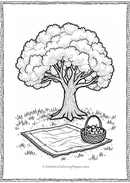 Cherry Blossom Picnic Under A Tree Free PDF Printable