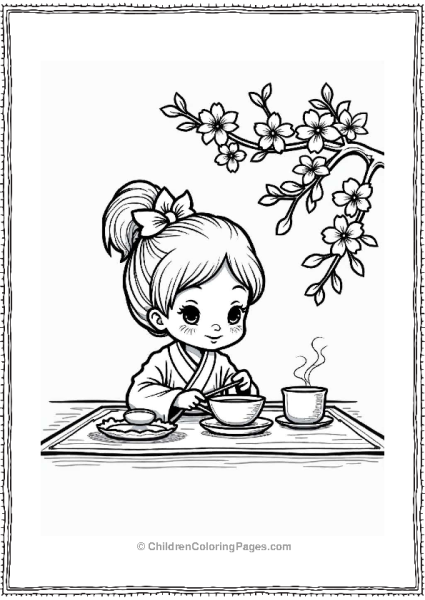 Cherry Blossom Tea Ceremony Free PDF Printable