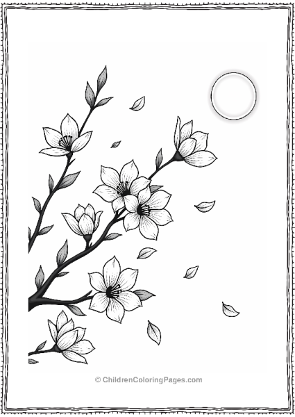 Cherry Blossoms In The Wind Free PDF Printable