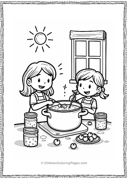 Cherry Jam Making With Kids Free PDF Printable