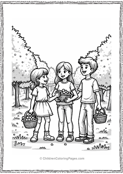 Cherry Picking Adventure In The Orchard Free PDF Printable