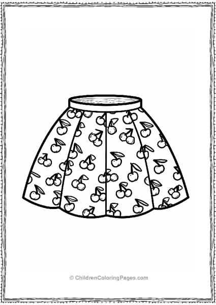 Cherry Print Skirt Design Free PDF Printable