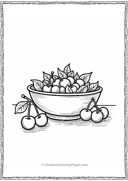 Cherry Salad In A Bright Scene Free PDF Printable