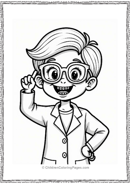 Child With Braces And Glasses Free PDF Printable