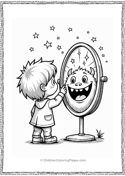 Child S Discovery In The Dental Mirror Free PDF Printable