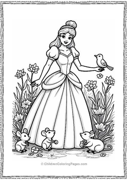 Cinderella And Her Garden Helpers Free PDF Printable