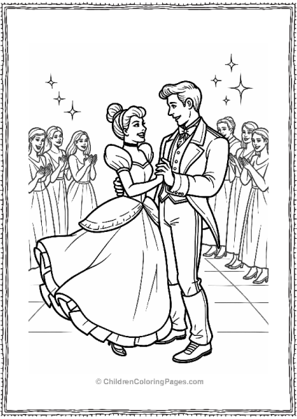 Cinderella And Prince Charming Dancing Free PDF Printable